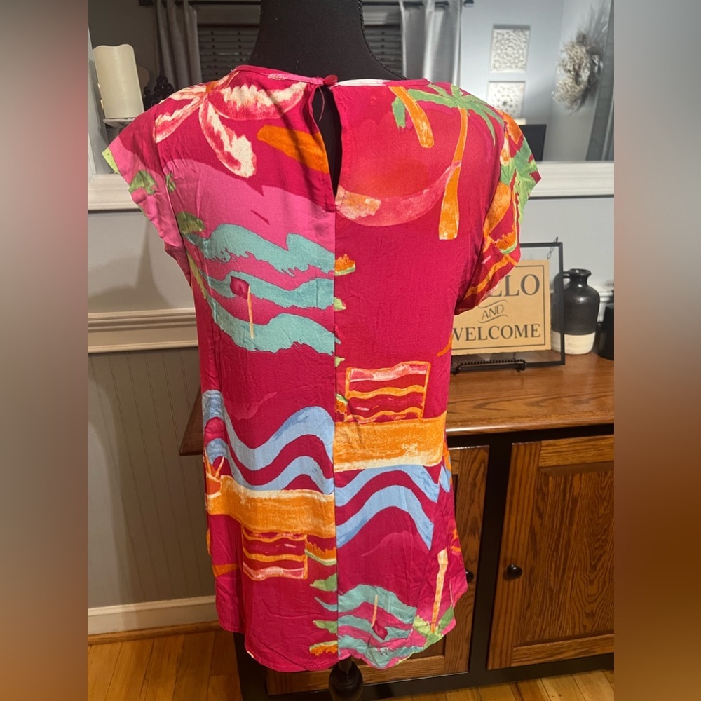 C & C California Women’s Tropical Top🌴 NWT - Picture 4 of 5